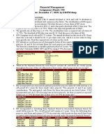 Financial Management Assignment (Final) : C02 Due Date: December 17, 2020, by 2:30 PM Sharp