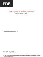 Final Accounts of Banking Companies