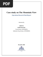 The Mountain View Case Study - OR Final Project - Group 4 PDF