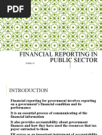 Financial Reporting in Public Sector: Topic 9