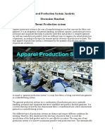 Apparel Production System Analysis Discussion Handout Introduction To Different Production System