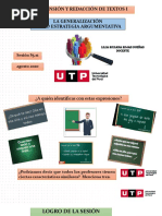 S5.s1 Material-La Generalización Como Estrategia Discursiva - Agosto 2020