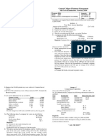 Central College of Business Management: Mid Term Examination: February 2020