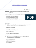 Epidemmiology MCQs With Key 2