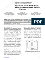 Modelling and Simulation of Protection For Power Transformer at Primary Substation by Using Differential Protection