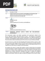 Mandatory Employee Testing and Non Compliance Accountability 12-21-20