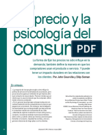 El Precio y La Psicología Del Consumidor