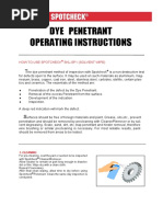 ISO 3452 Dye Penetration Test - Liquid Penetrant Examination Magnaflux Instruction