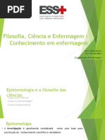 Filosofia, Ciência e Enfermagem - Conhecimento em Enfermagem - Part 1