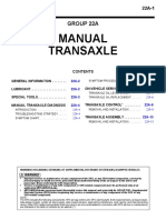 Manual Transaxle: Group 22A