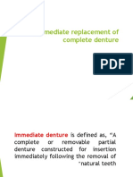 Immediate Replacement of Complete Denture