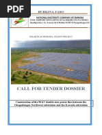 Call For Tender Dossier: Burkina Faso