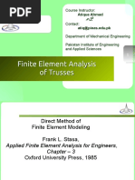 Finite Element Analysis of Trusses