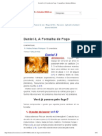 Daniel 3, A Fornalha de Fogo - Pregações e Estudos Bíblicos