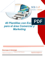 40 Plantillas en Excel para El Area Comercial y Marketing PDF