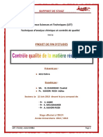 Controle Qualite de La Matiere - ALILI Zohra - 835 PDF