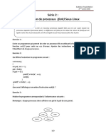 Série 2 Création de Processus (Fork) Sous Linux