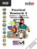 Practical Research 2: Quarter 1 - Module 8: Review of Related Literature