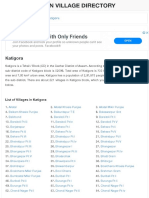List of Villages in Katigora Tehsil 