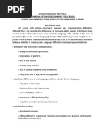 Communication Development Strategies: Effect On Communication Skills of Children With Autism