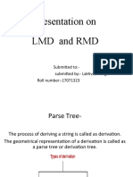 Presentation On LMD and RMD: Submitted To:-Submitted By: - Lakhveer Singh Roll Number:-17071323