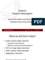 Feature Descriptors: Juan Carlos Niebles and Ranjay Krishna Stanford Vision and Learning Lab