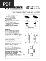 M54/74HC160/161 M54/74HC162/163: Synchronous Presettable 4-Bit Counter