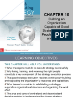 Building An Organization Capable of Good Strategy Execution: People, Capabilities, and Structure