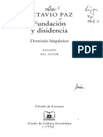 Fundación y Disidencia: Octavio Paz