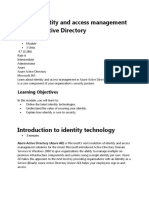 Define Identity and Access Management in Azure Active Directory