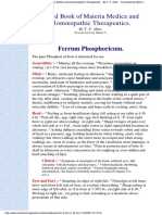 Ferrum Phosphoricum - Allen Handbook