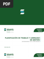 Planificación de Trabajo y Liderazgo de Gestión