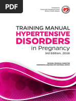 Training Manual Hypertensive Disorder in Pregnancy 3rd Edition 2018 PDF