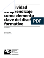 La Actividad de Aprendizaje Como Elemento Clave Del Diseño Formativo