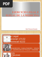 Ejercicio Legal e Ilegal de La Medicina