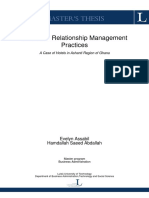 Master'S Thesis: Customer Relationship Management Practices