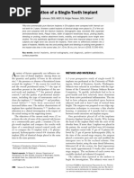 Evaluation of A Single-Tooth Implant