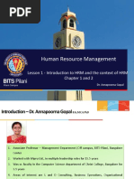 Human Resource Management: BITS Pilani