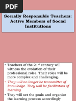 Socially Responsible Teachers