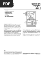 16-Bit 100 KSPS Sampling ADC AD676