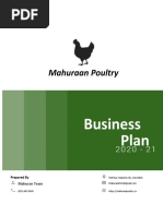 Mahuraan Poultry: Business Plan