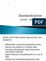 Lecture 8 Standardization PDF