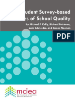 Student Survey-Based Measures of School Quality