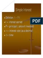 3.1 Simple Interest