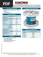 Ts11 Flange Style Reaction Torque Transducer (U.S. & Metric)