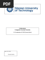 Laboratory Computer System Security: L2. Examination of N-IDS System (Snort)