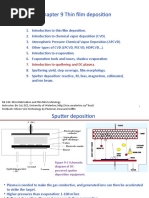 Chapter 9 Thin Film Deposition: 7. Introduction To Sputtering and DC Plasma