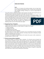 Porter'S Five Forces (Banking and Finance)