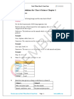 CBSE NCERT Solutions For Class 6 Science Chapter 1: Back of Chapter Questions