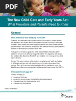 Child Care and Early Years Act